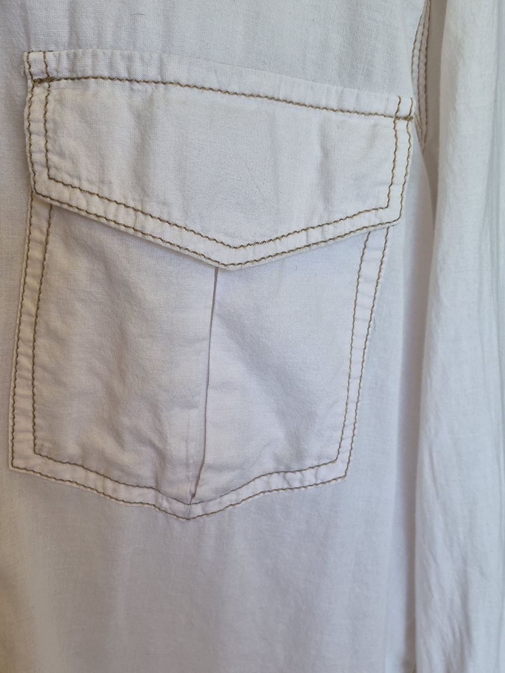 Free People Cream Button Up Top - Picture 6 of 11